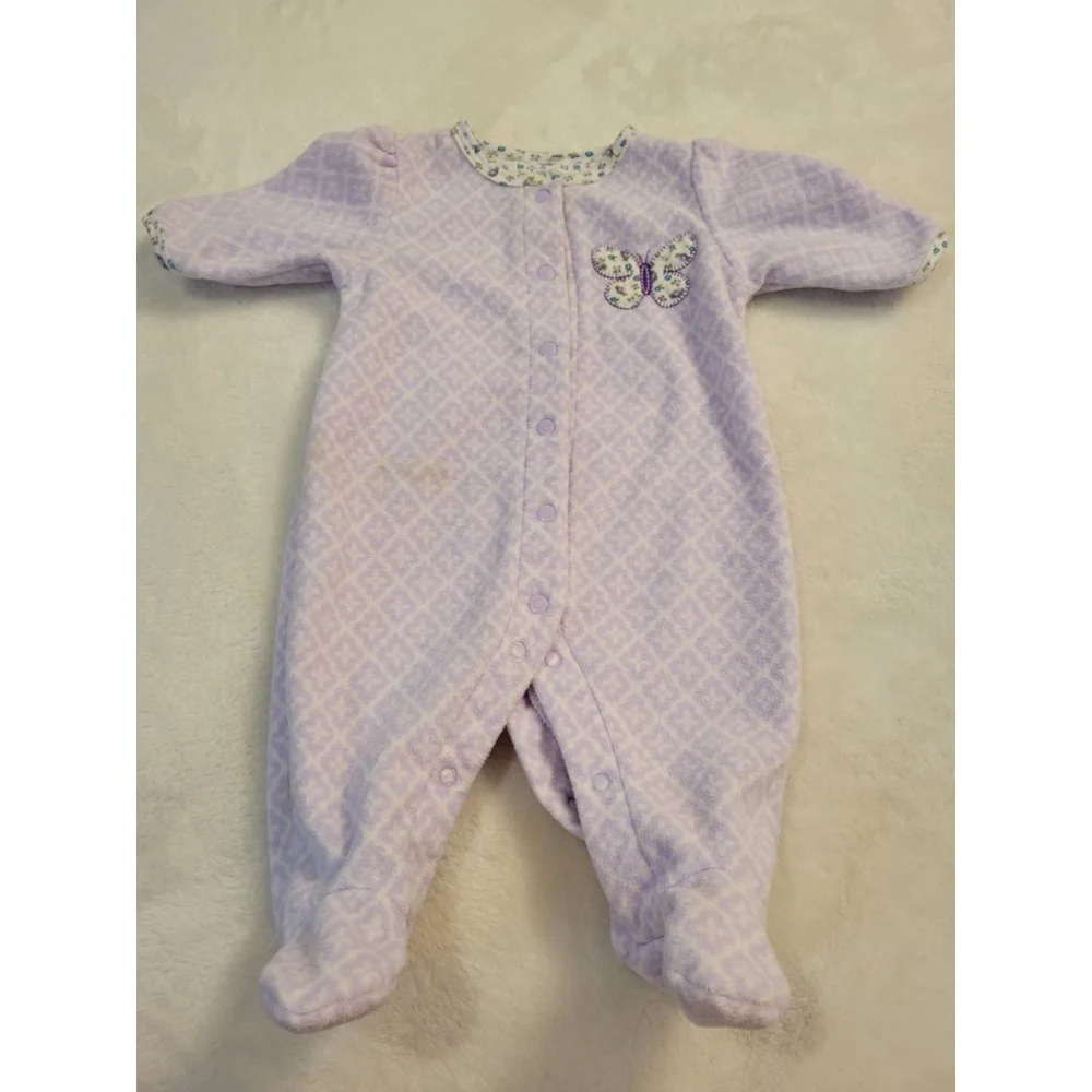 Baby Girl Sleep and Play Bundle 3M Carter’s Little Me 5pc Sleeper Lot